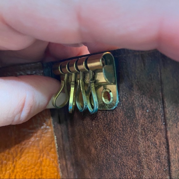 Vintage Pocket Key Holder Steerhide - Picture 10 of 12